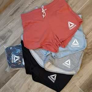 5 Reebok Women's Equity Graphic Athletic Shorts 3.5 inseam